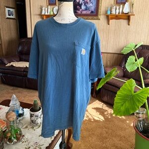Carhartt Men's Blue pocket T-Shirt size XL.